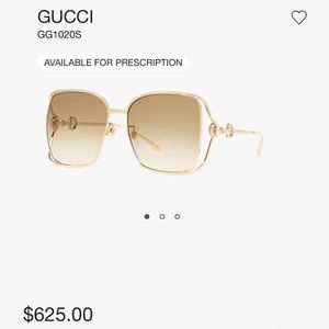Gucci Gold Gradient Sunglasses with Original Case